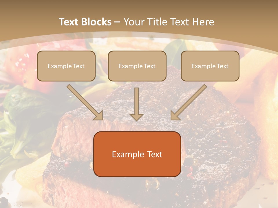 Bloody Roast Cutlet PowerPoint Template