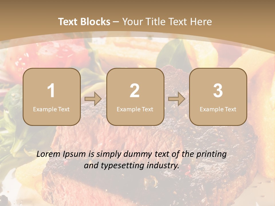 Bloody Roast Cutlet PowerPoint Template
