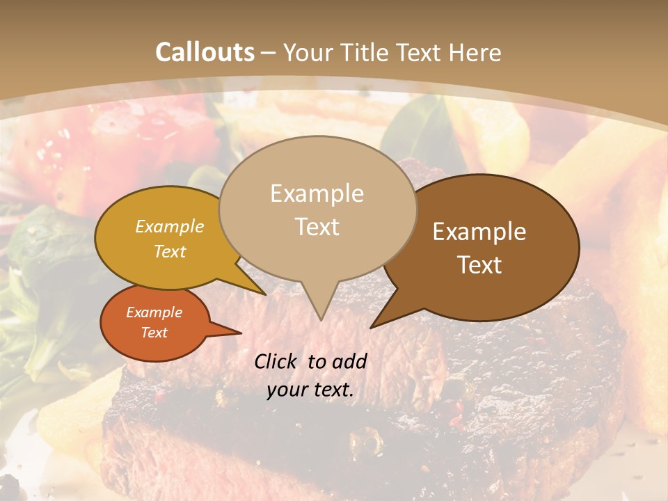 Bloody Roast Cutlet PowerPoint Template