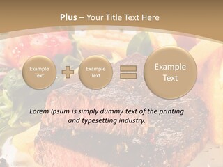 Bloody Roast Cutlet PowerPoint Template