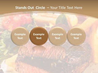 Bloody Roast Cutlet PowerPoint Template