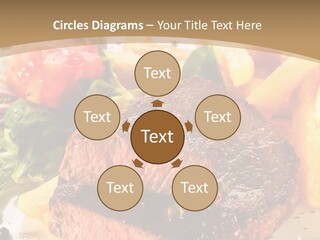 Bloody Roast Cutlet PowerPoint Template