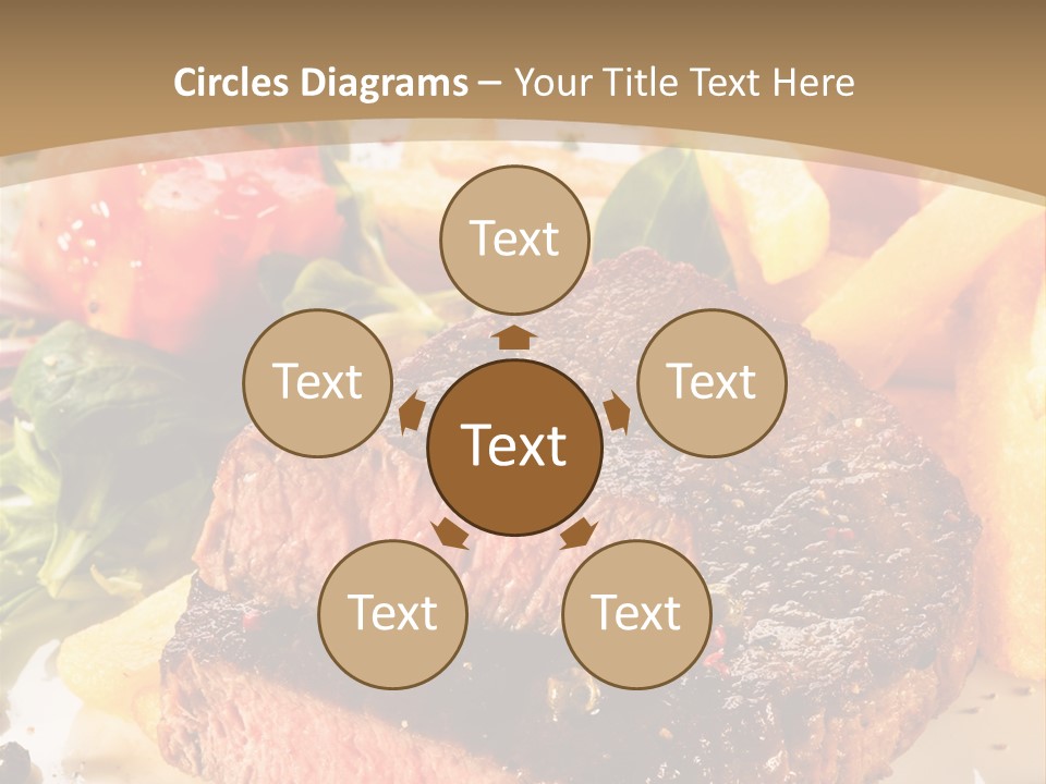 Bloody Roast Cutlet PowerPoint Template