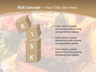 Bloody Roast Cutlet PowerPoint Template