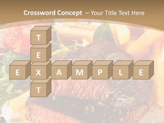 Bloody Roast Cutlet PowerPoint Template