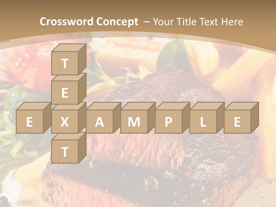 Bloody Roast Cutlet PowerPoint Template