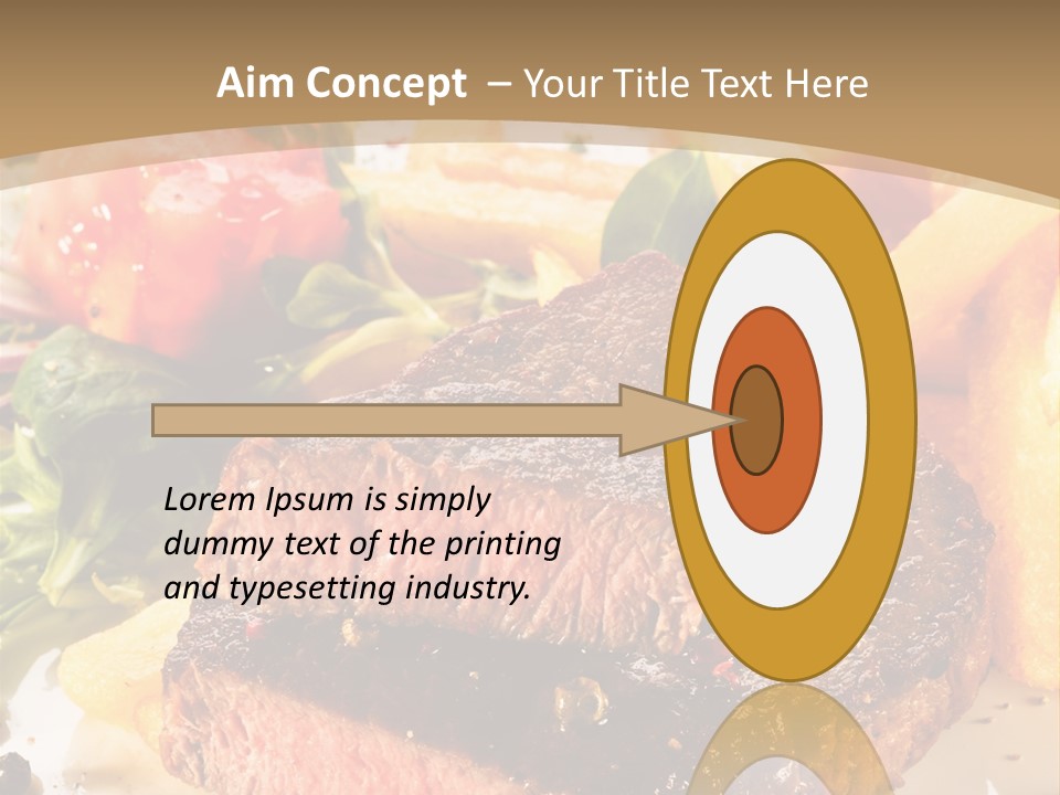 Bloody Roast Cutlet PowerPoint Template