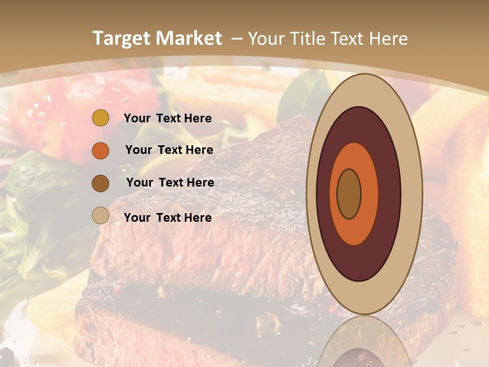 Bloody Roast Cutlet PowerPoint Template