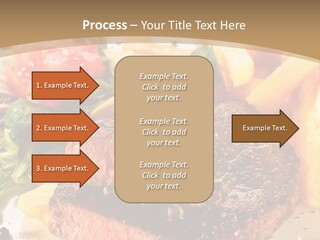 Bloody Roast Cutlet PowerPoint Template