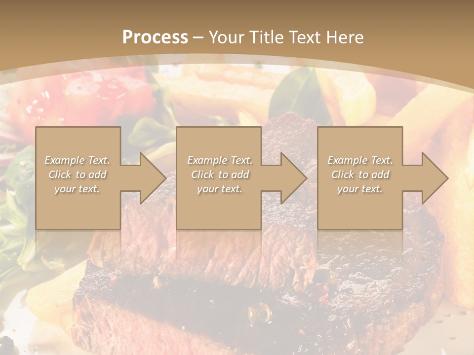 Bloody Roast Cutlet PowerPoint Template