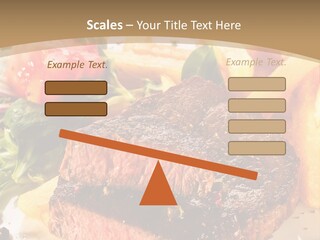 Bloody Roast Cutlet PowerPoint Template