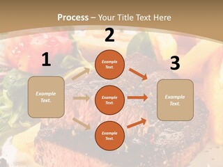 Bloody Roast Cutlet PowerPoint Template
