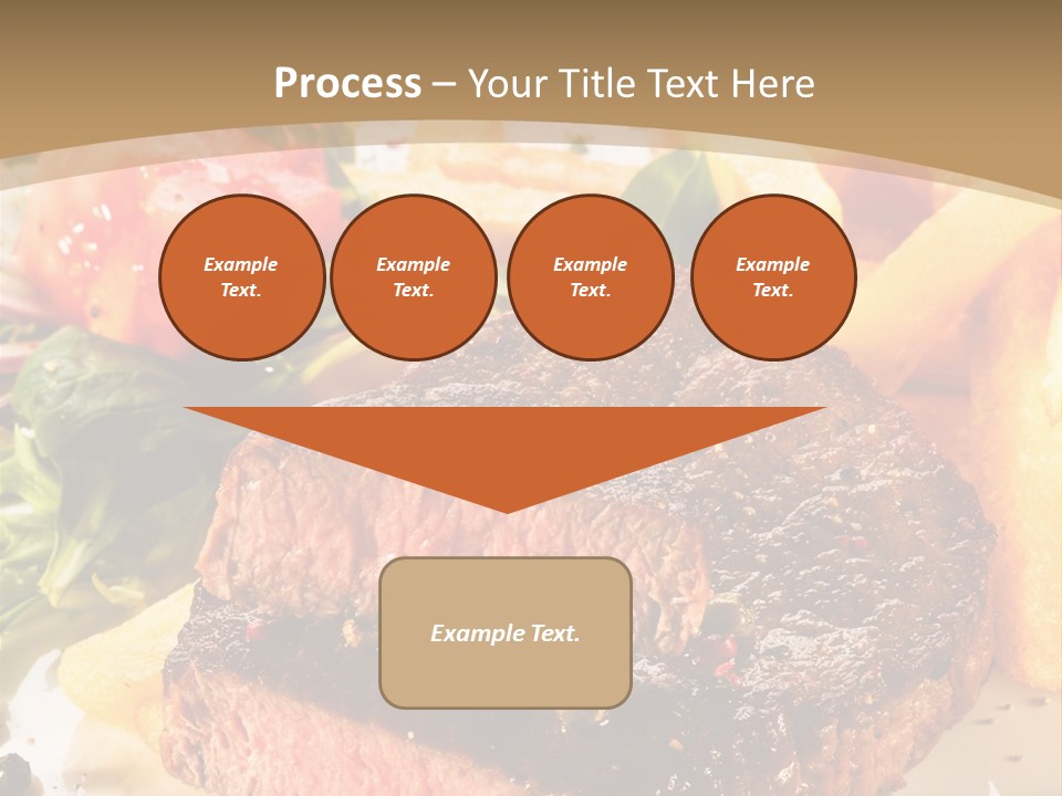 Bloody Roast Cutlet PowerPoint Template