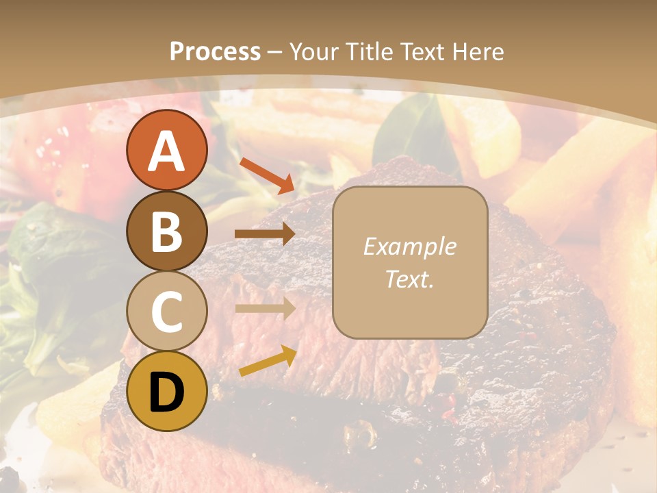 Bloody Roast Cutlet PowerPoint Template