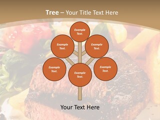 Bloody Roast Cutlet PowerPoint Template