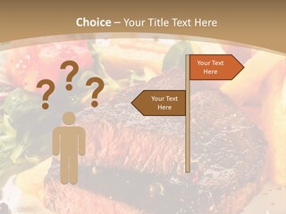 Bloody Roast Cutlet PowerPoint Template