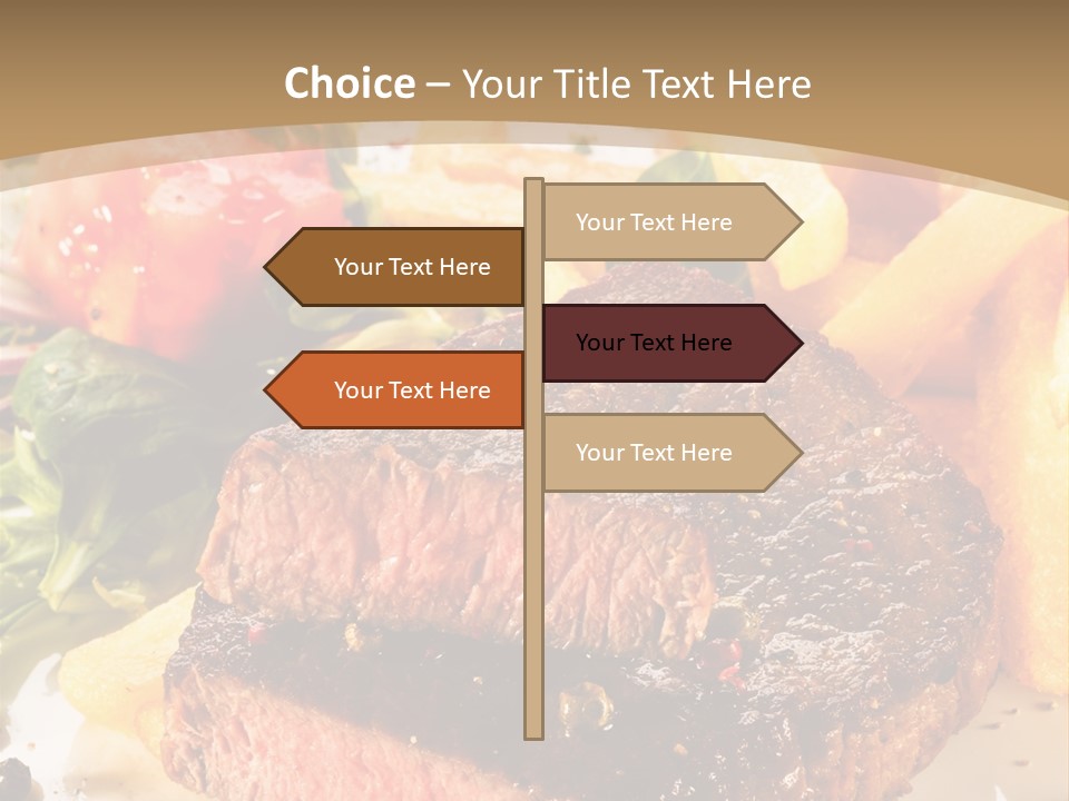 Bloody Roast Cutlet PowerPoint Template