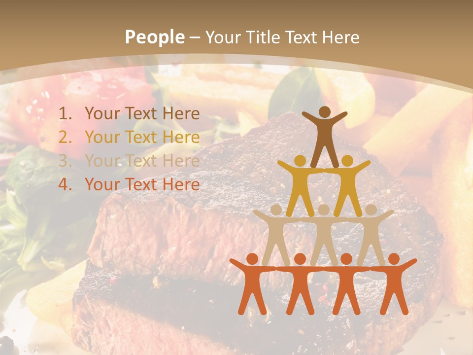 Bloody Roast Cutlet PowerPoint Template