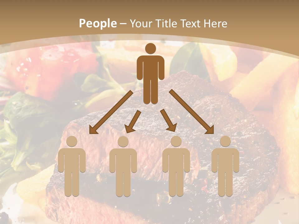 Bloody Roast Cutlet PowerPoint Template