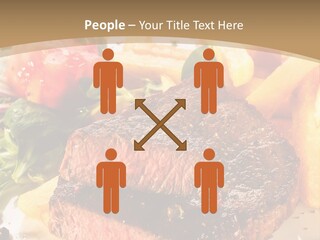 Bloody Roast Cutlet PowerPoint Template