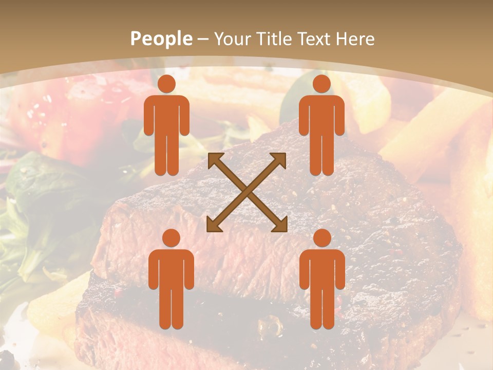 Bloody Roast Cutlet PowerPoint Template