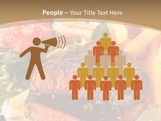 Bloody Roast Cutlet PowerPoint Template