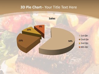 Bloody Roast Cutlet PowerPoint Template
