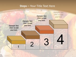 Bloody Roast Cutlet PowerPoint Template