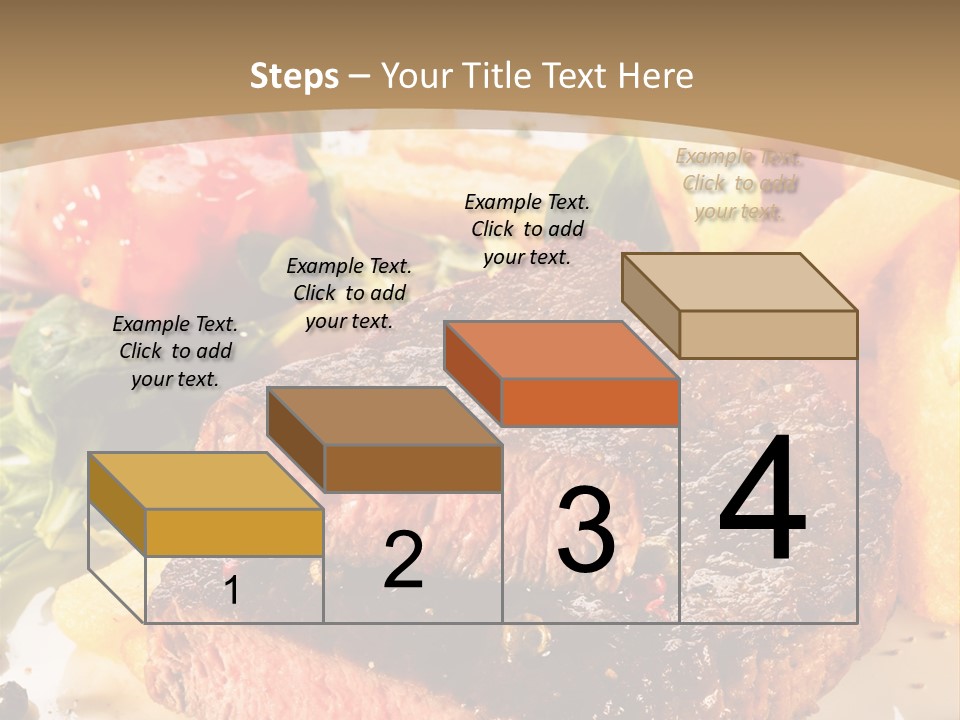 Bloody Roast Cutlet PowerPoint Template