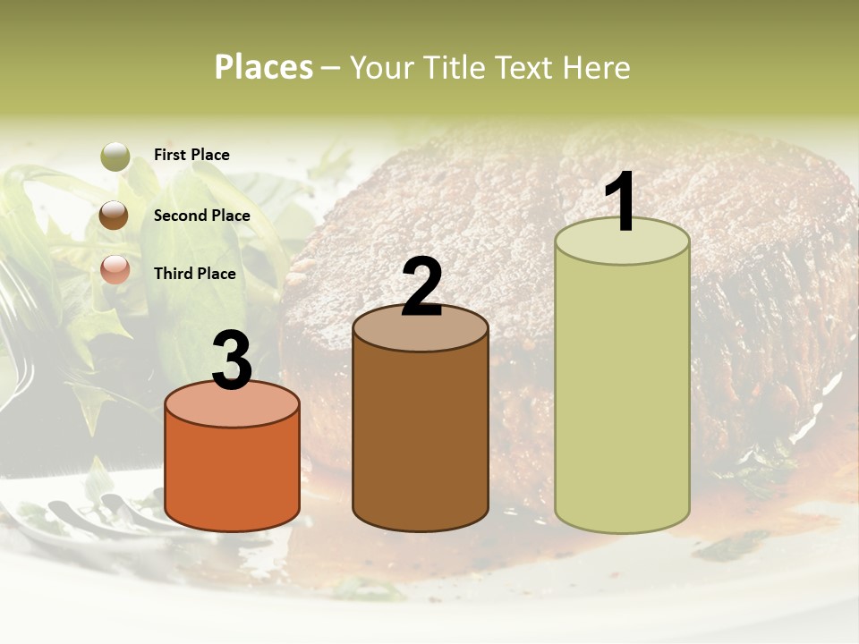 Dish Parsley White PowerPoint Template