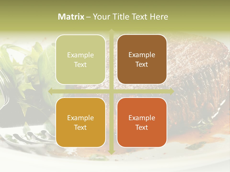 Dish Parsley White PowerPoint Template