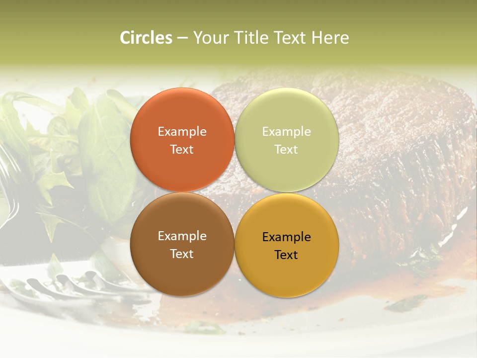 Dish Parsley White PowerPoint Template