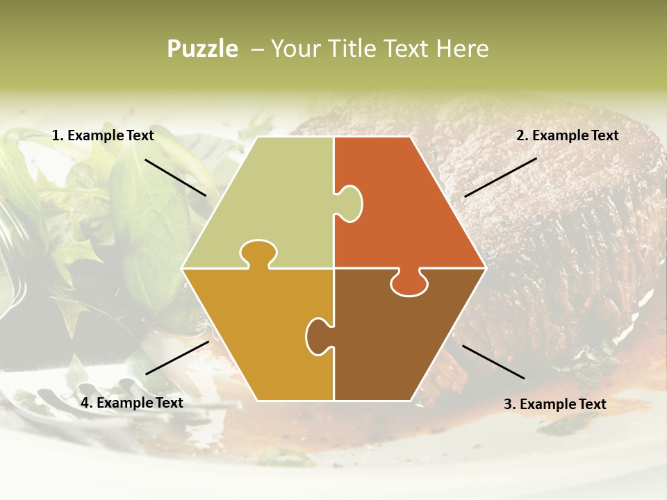 Dish Parsley White PowerPoint Template