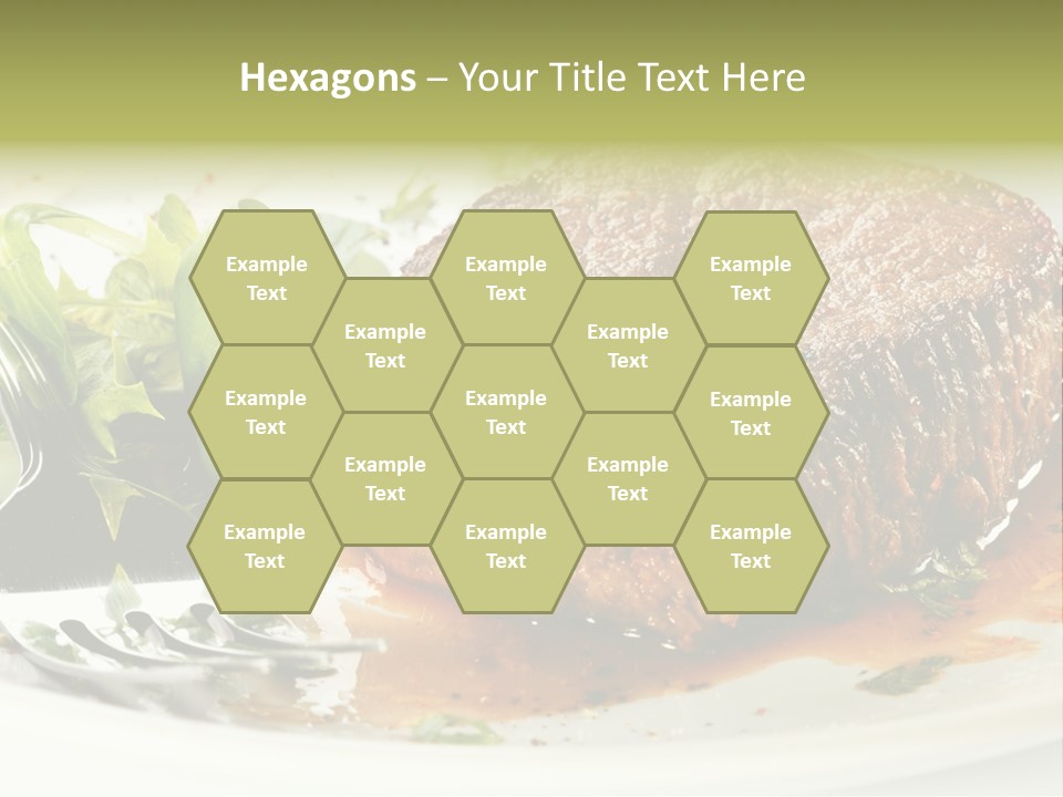 Dish Parsley White PowerPoint Template