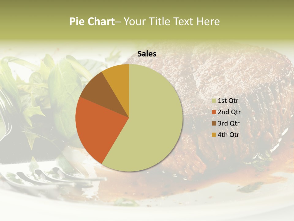 Dish Parsley White PowerPoint Template