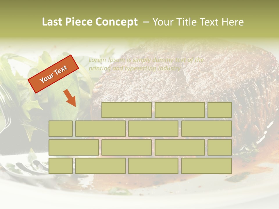 Dish Parsley White PowerPoint Template