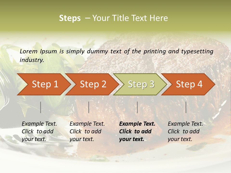 Dish Parsley White PowerPoint Template