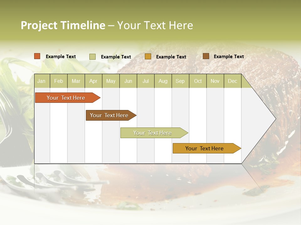 Dish Parsley White PowerPoint Template