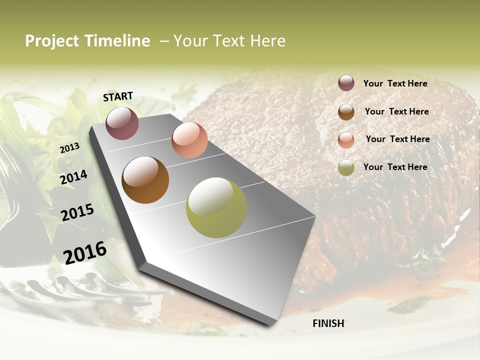 Dish Parsley White PowerPoint Template