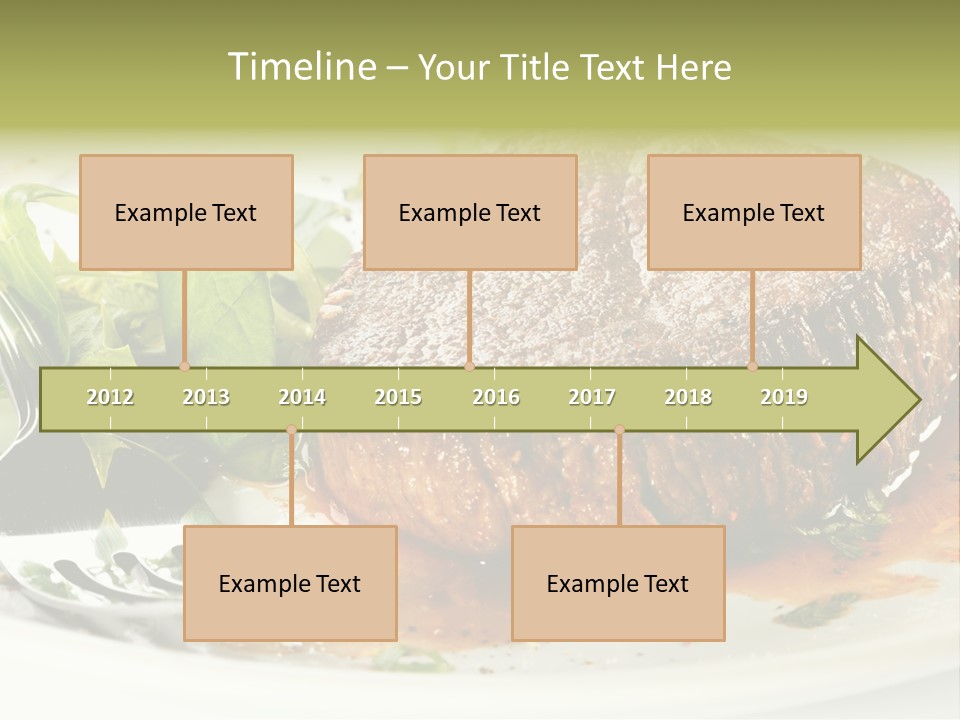 Dish Parsley White PowerPoint Template