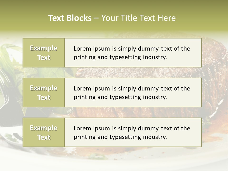 Dish Parsley White PowerPoint Template