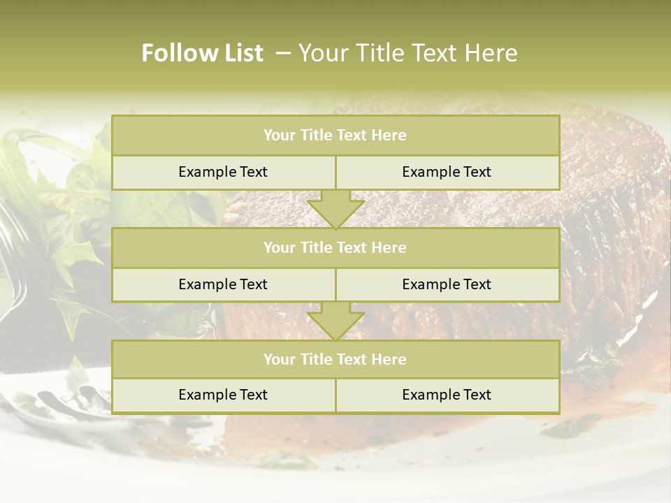 Dish Parsley White PowerPoint Template