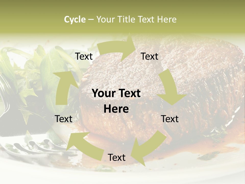 Dish Parsley White PowerPoint Template