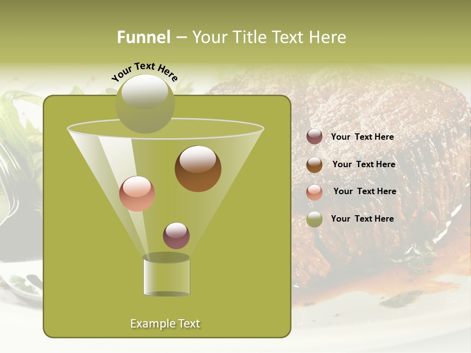 Dish Parsley White PowerPoint Template