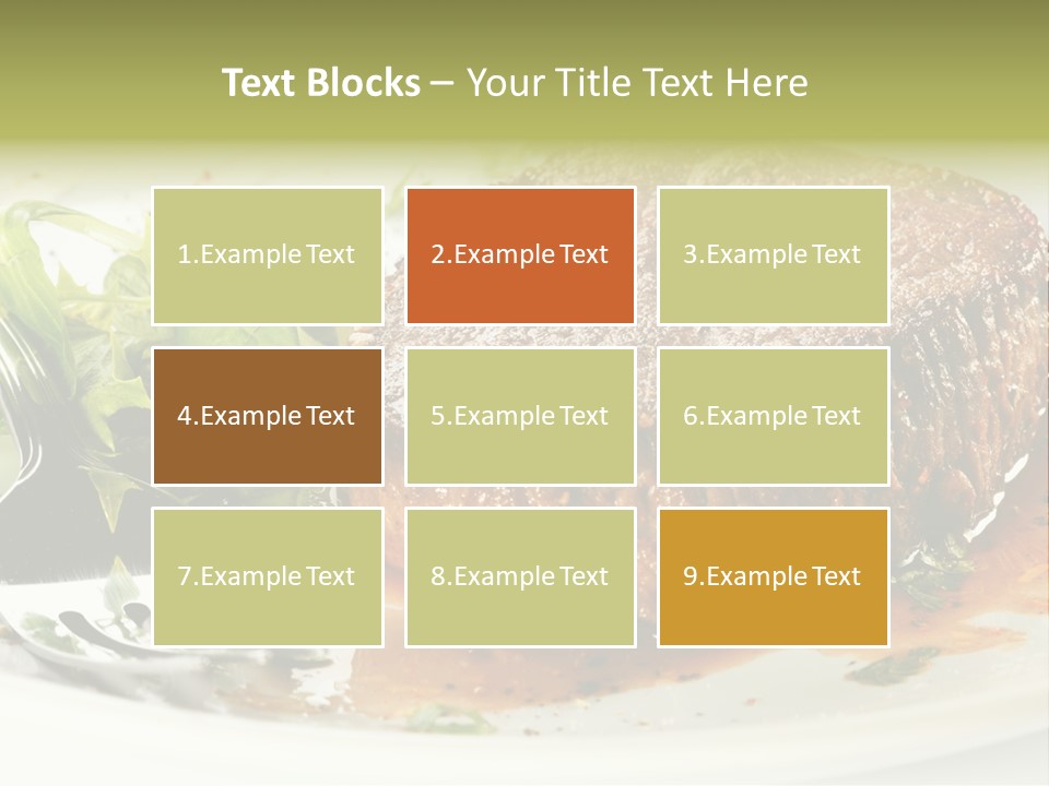 Dish Parsley White PowerPoint Template