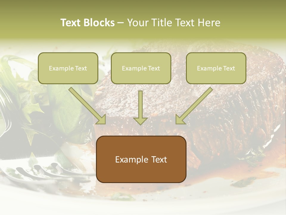 Dish Parsley White PowerPoint Template