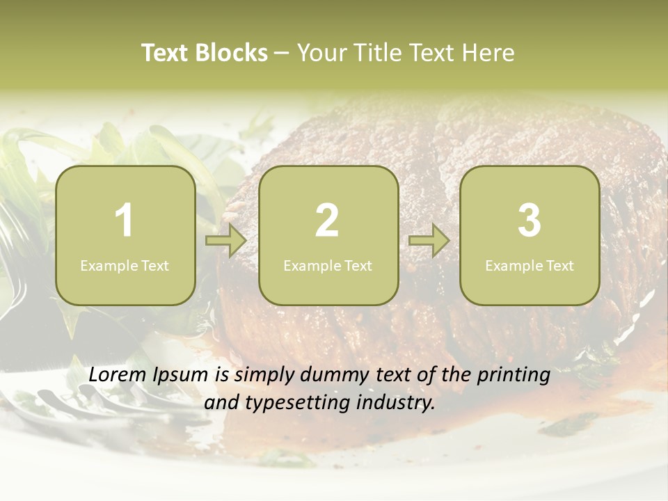 Dish Parsley White PowerPoint Template