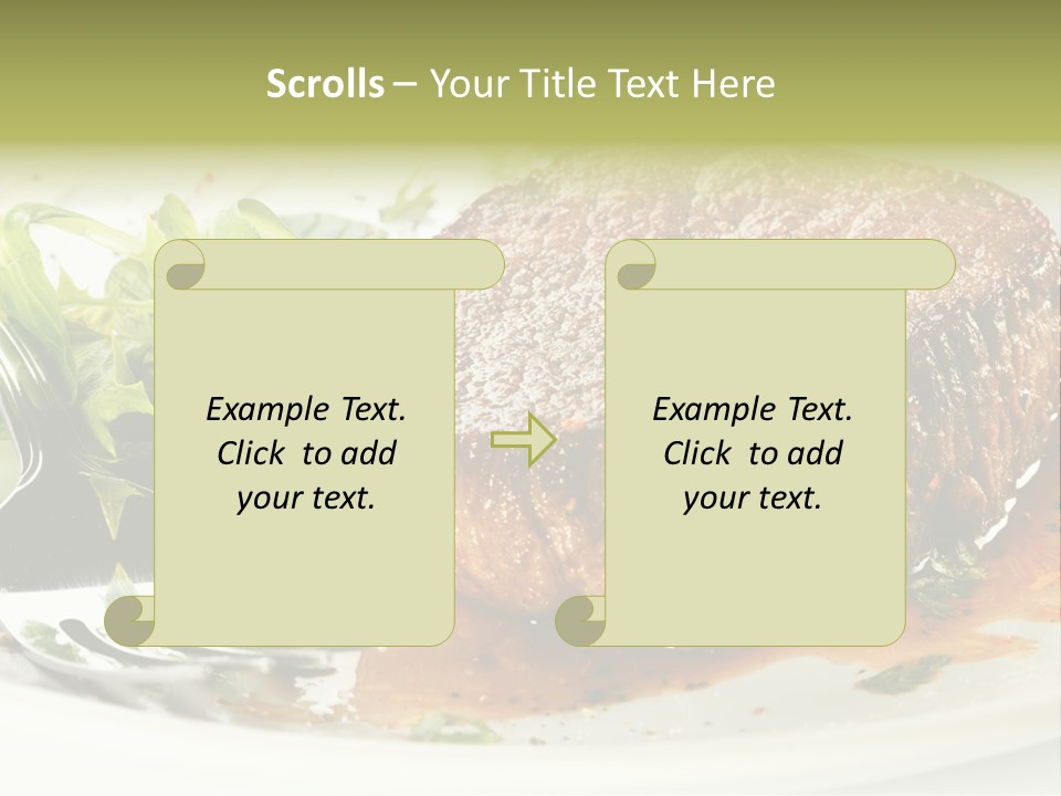 Dish Parsley White PowerPoint Template