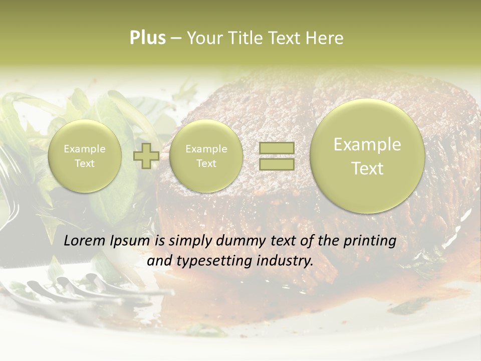 Dish Parsley White PowerPoint Template