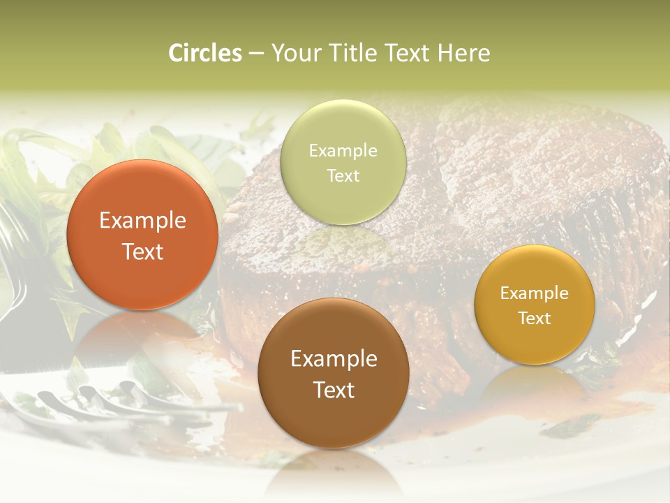 Dish Parsley White PowerPoint Template